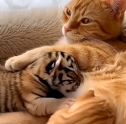 K1603006 🐶🐱Cat became a mother to a Tiger (Part 2)